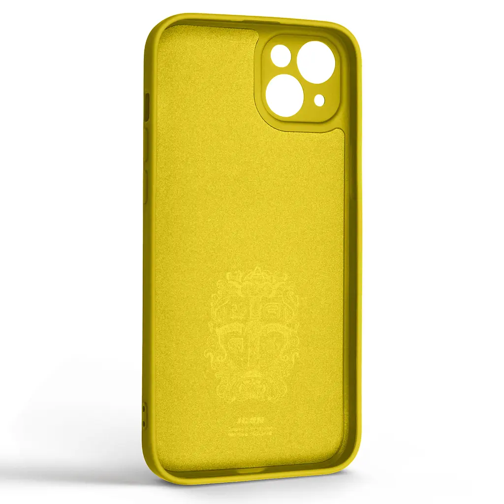 Силиконовый чехол для Apple iPhone 14 Plus, Icon Ring, желтый, панель-накладка, с кольцом-подставкой на 360°, противоударный, возможность использования магнитных держателей, ArmorStandart (ARM68700) - фото 2