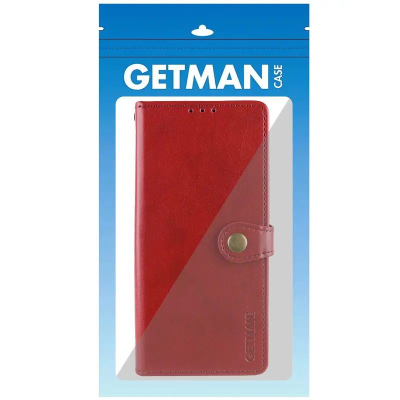 Шкіряний чохол-книжка Getman Gallant (PU) для Motorola Moto G15 Power / G17 Power Червоний - фото 4