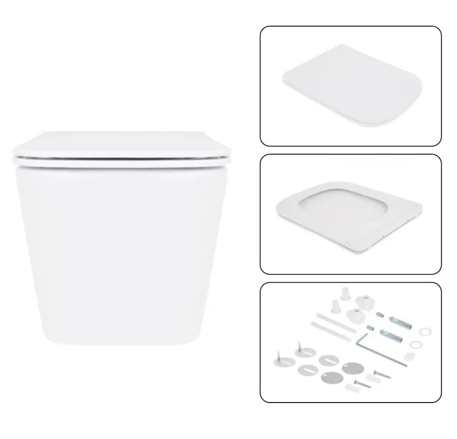 Набір Q-tap Nest 4 в 1 підвісний унітаз Crow Ultra Quiet 520x360x290 + комплект інсталяції QT05335172W48187 - фото 6