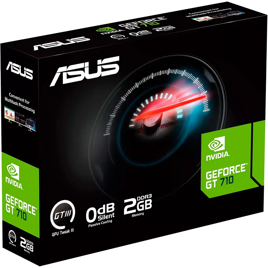 Відеокарта Asus GeForce GT 710 2GB DDR3 EVO [GT710-SL-2GD3-BRK-EVO] [89104] - фото 5