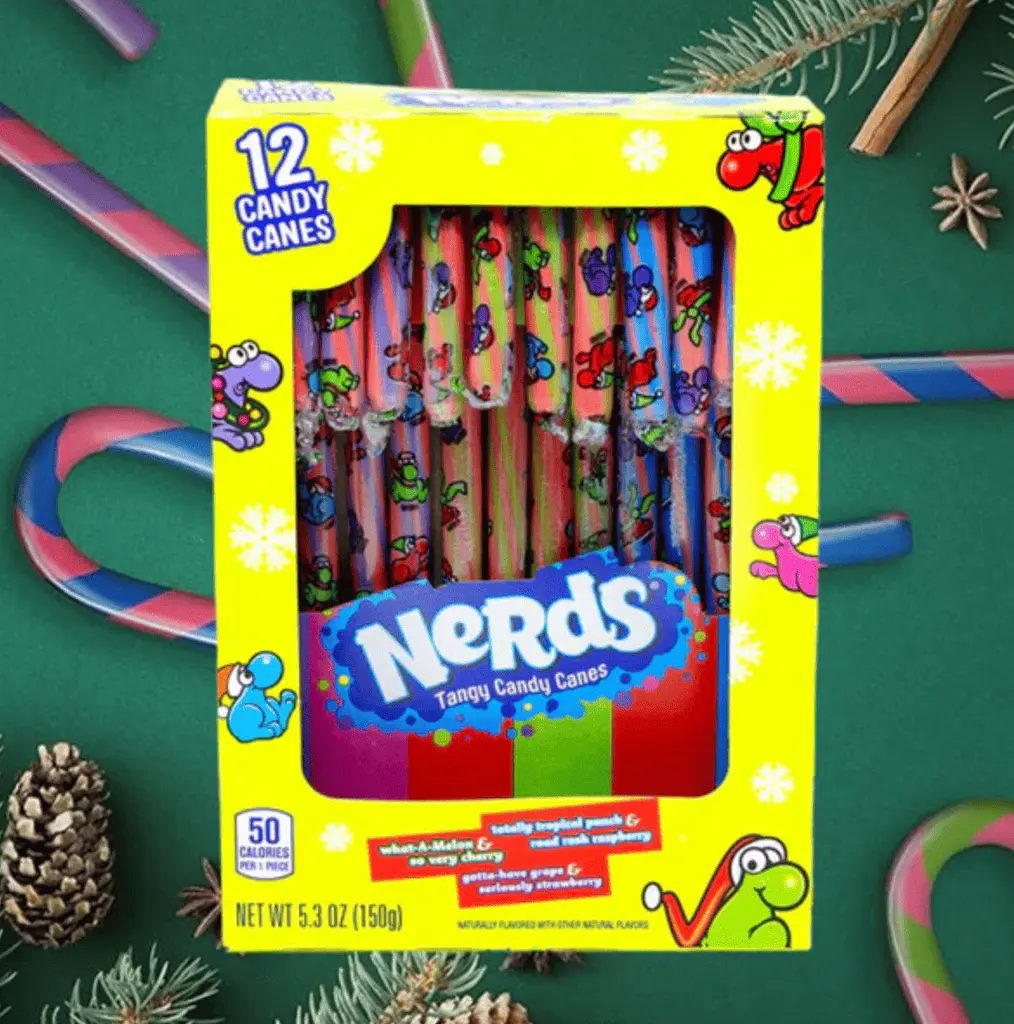 Льодяники-тростини Nerds Holiday Candy Canes 12шт 150г - фото 3