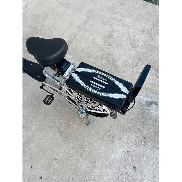 Електровелосипед Minako U18" 600W 48V 18Ah + сидіння/багажник сірий - фото 3