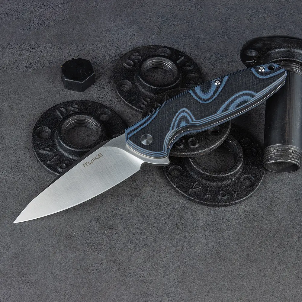Ніж складаний туристичний Ruike Fang P105-Q, (9.2 см) 14C28N / G10 синій - фото 18