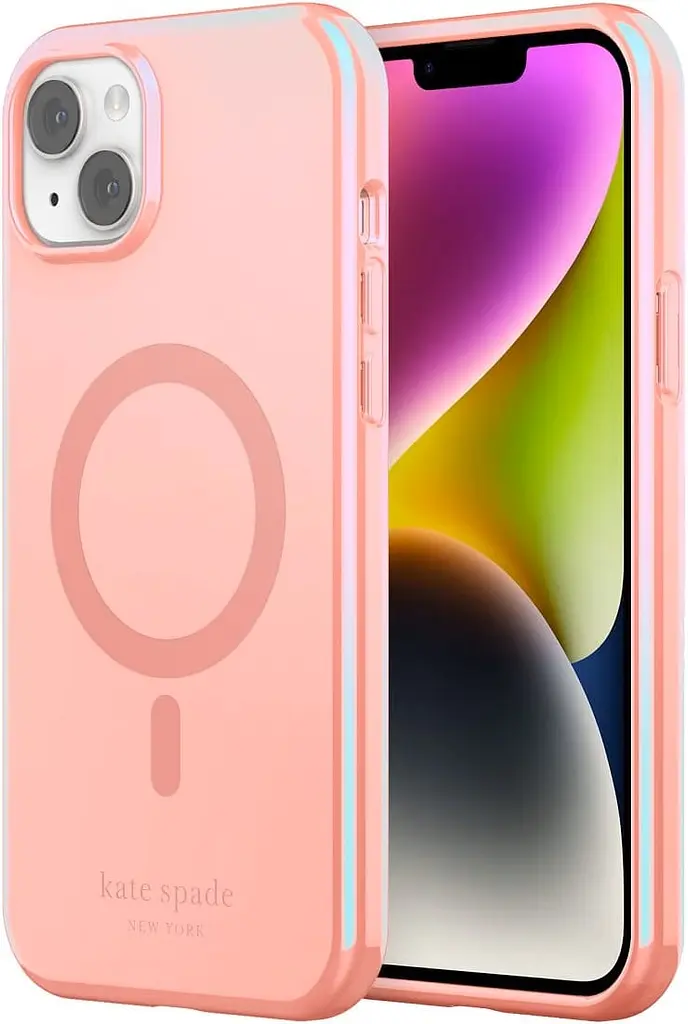 Чохол Kate Spade NY Protective Hardshell with Magsafe для Apple iPhone 14 Plus (KSIPH-260-LQGFS) Grapefruit