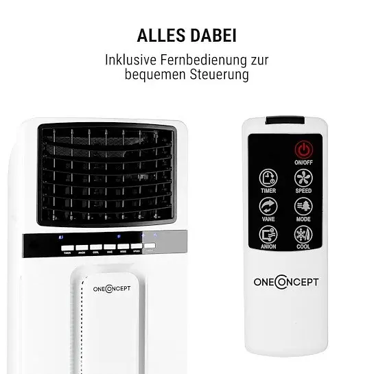 Охолоджувач повітря oneConcept Baltic Blue 360 м³/год  65 Вт (10029734) - фото 4
