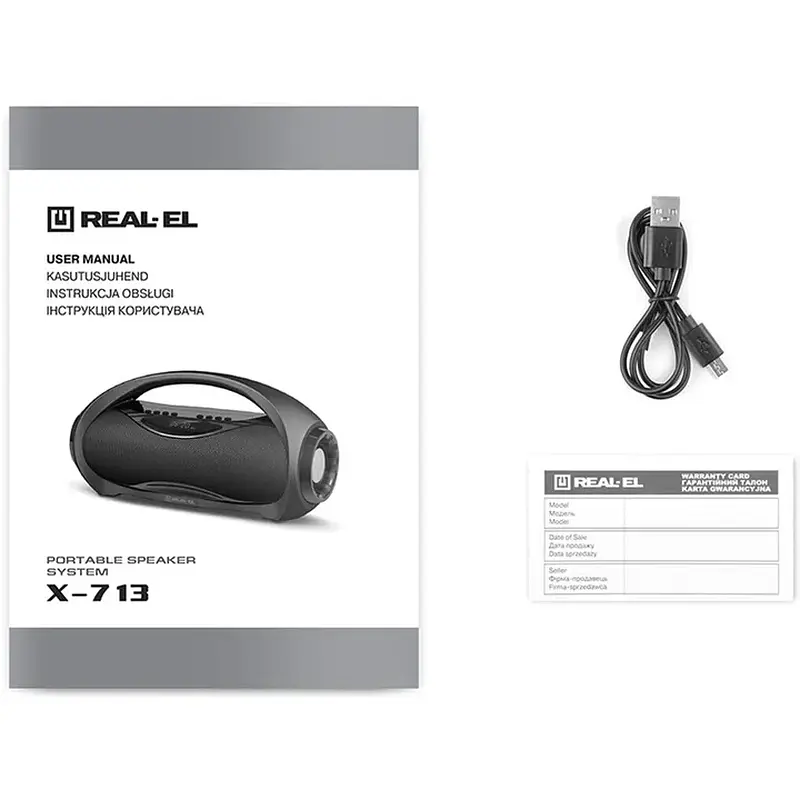 Колонка REAL-EL X-713 Black - фото 11