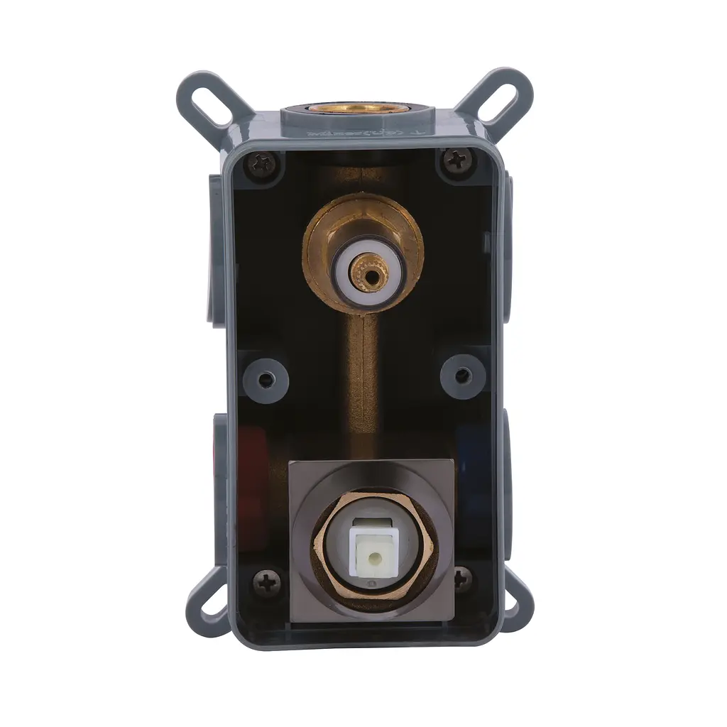 Душова система для душу Qtap Gemini прихованого монтажу на два споживача QTGEM113GMB45698 Gunmetal Black PVD, Шліфований чорний хром - фото 11