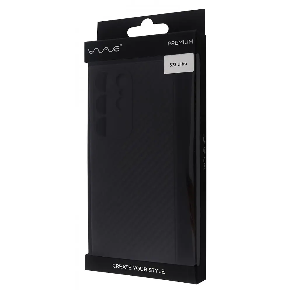 Чохол WAVE Premium Carbon Slim with Magnetic Ring Samsung Galaxy S23 Ultra - фото 2