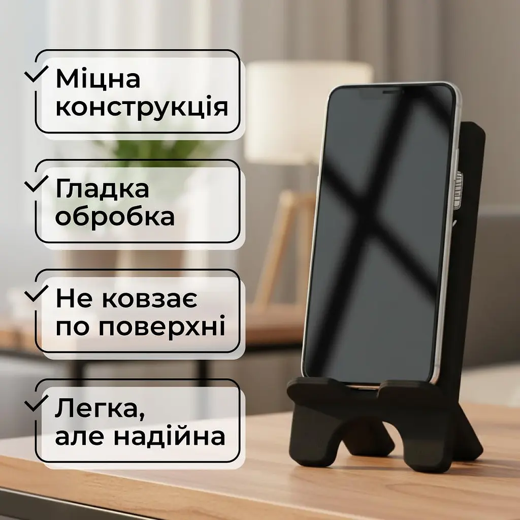 Підставка для телефону дерев’яна настільна Vladi Group (VG3001-24) - фото 5