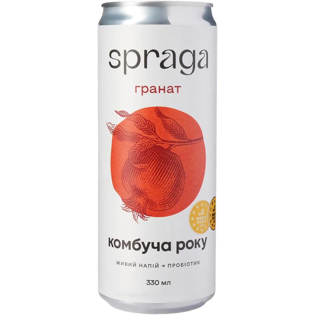 Напій Spraga Комбуча Гранат слабогазований з/б 330 мл (923964) - фото 2