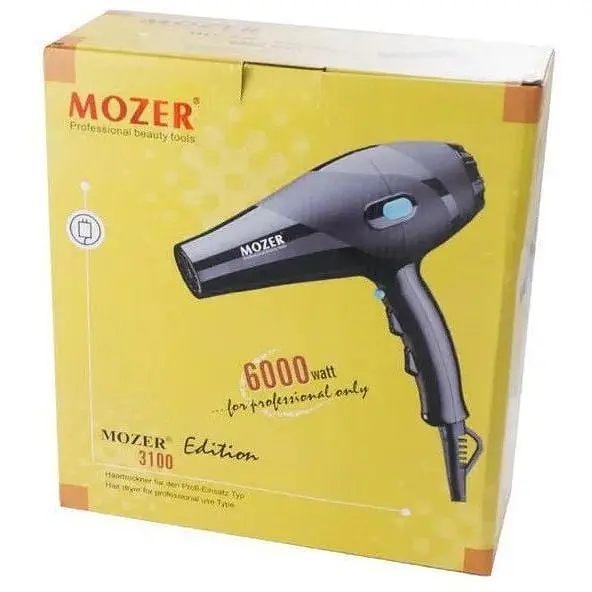 Фен для волос Mozer Edition MZ-3100 6000 Вт с двумя концентраторами Черный - фото 7