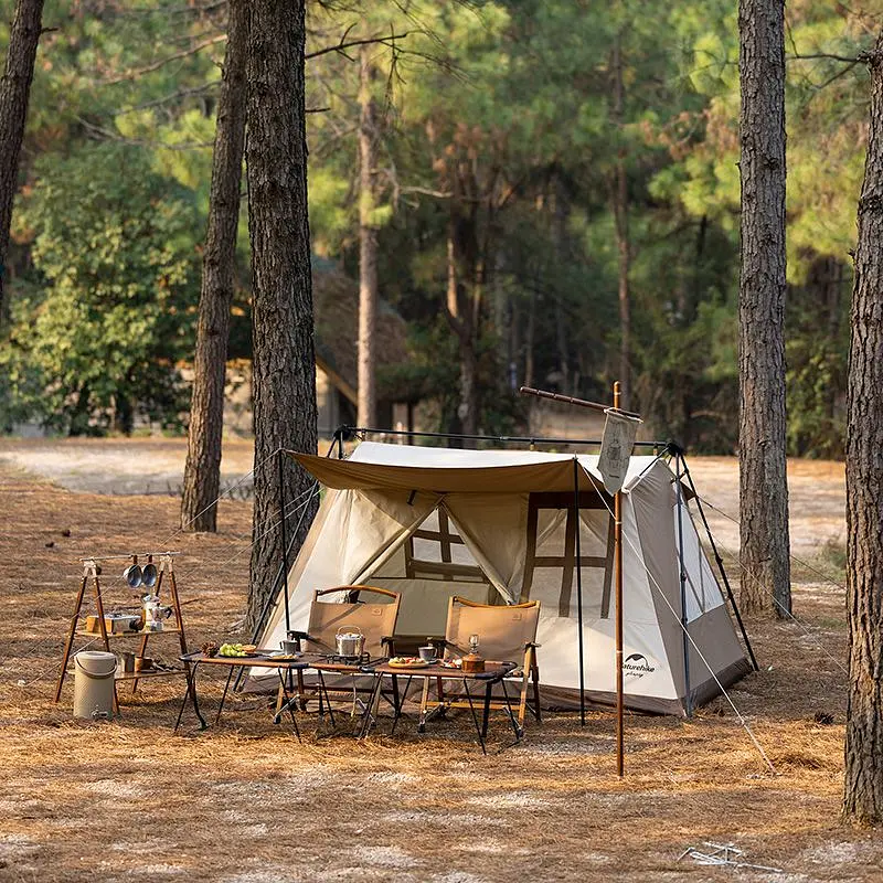 Палатка Naturehike CNH22ZP029 с навесом светлая коричневая - фото 6