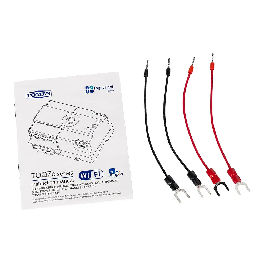 Автоматичний перемикач (АВР) під DIN-рейку з Wi-Fi TOMZN TOQ7e-100/2P 100A 2 полюси (51-00119) - фото 10