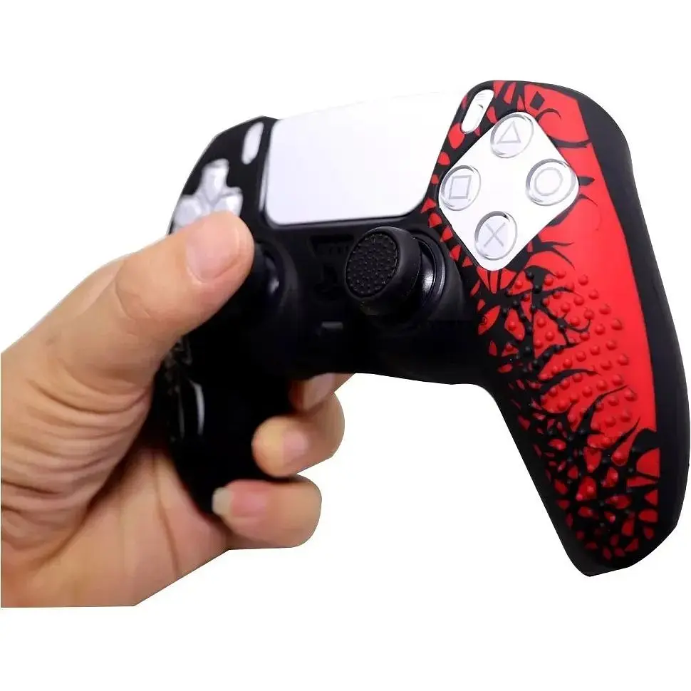 Чехол на геймпад Silicone Case для Sony DualSense Spider-Man + Touch Pad Sticker [118242] - фото 4