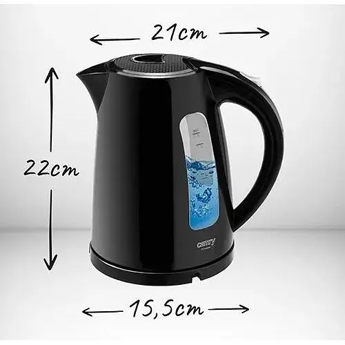 Электрический чайник Camry CR 1255 с индикатором уровня воды 1.7 л черный - фото 6