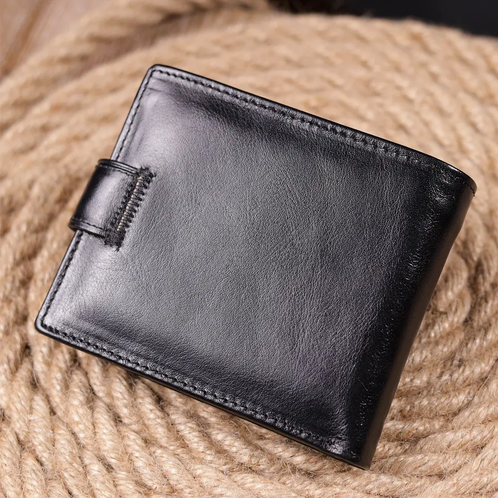 Чоловічий шкіряний гаманець ST Leather 11х9,5х2 см acs0024009 - фото 8