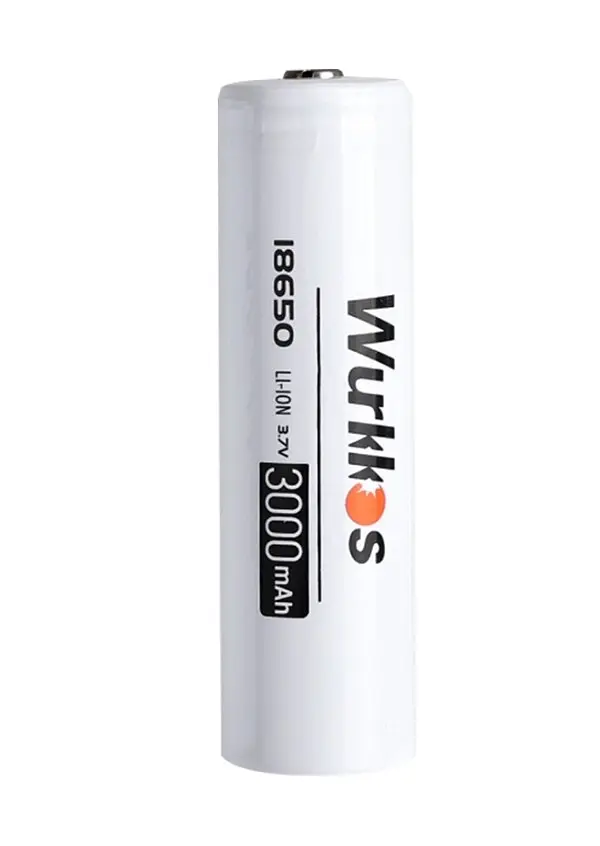 Акумулятор 18650 Wurkkos 3000 mAh літій-іонний Li-Ion для потужних ліхтариків 3,6V Випуклий плюс (19298) - фото 2