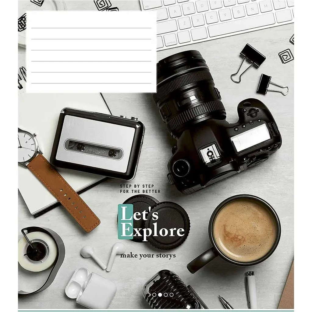 Зошит учнівський Школярик Let's explore, у клітинку, 24 аркуші, ВД-лак, 25 шт. (024-3222K) - фото 3