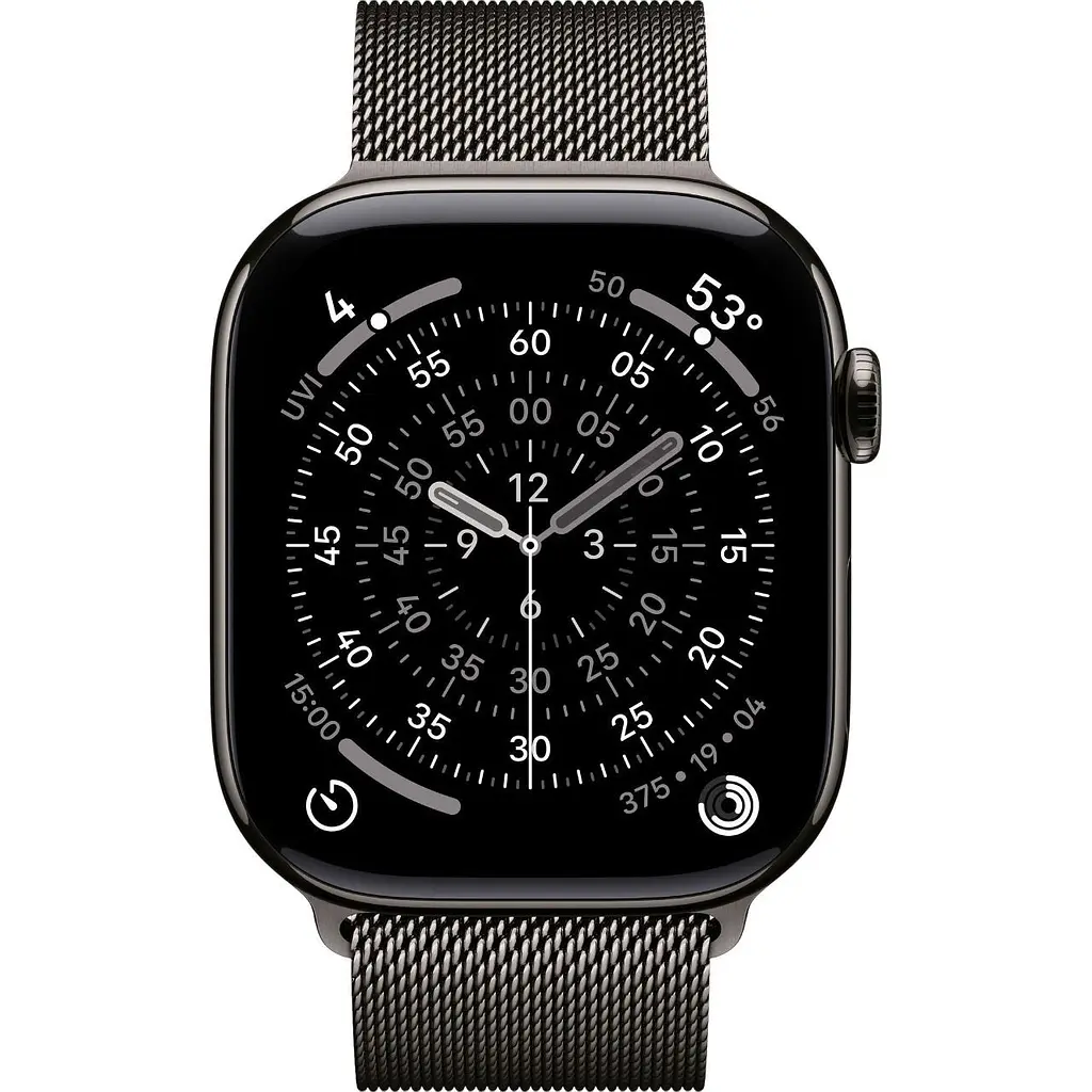 Смарт-часы Apple Watch Series 11 GPS + Cellular 46mm Slate Titanium Case with Slate Milanese Loop S/M (MFD34) [151115] - фото 2