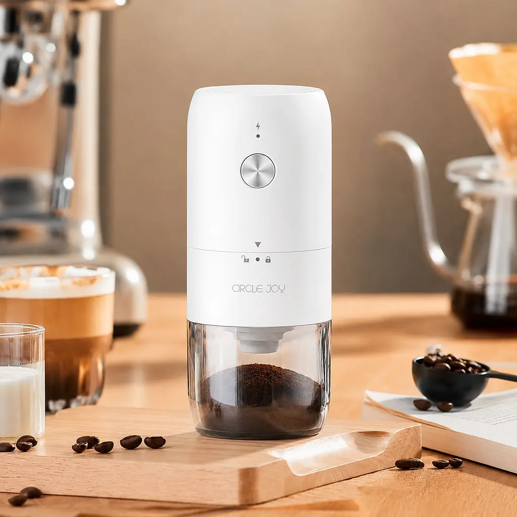 Кавомолка бездротова Xiaomi Circle Joy Electric Coffee Grinder (CJ-DMDJ05) White - фото 5