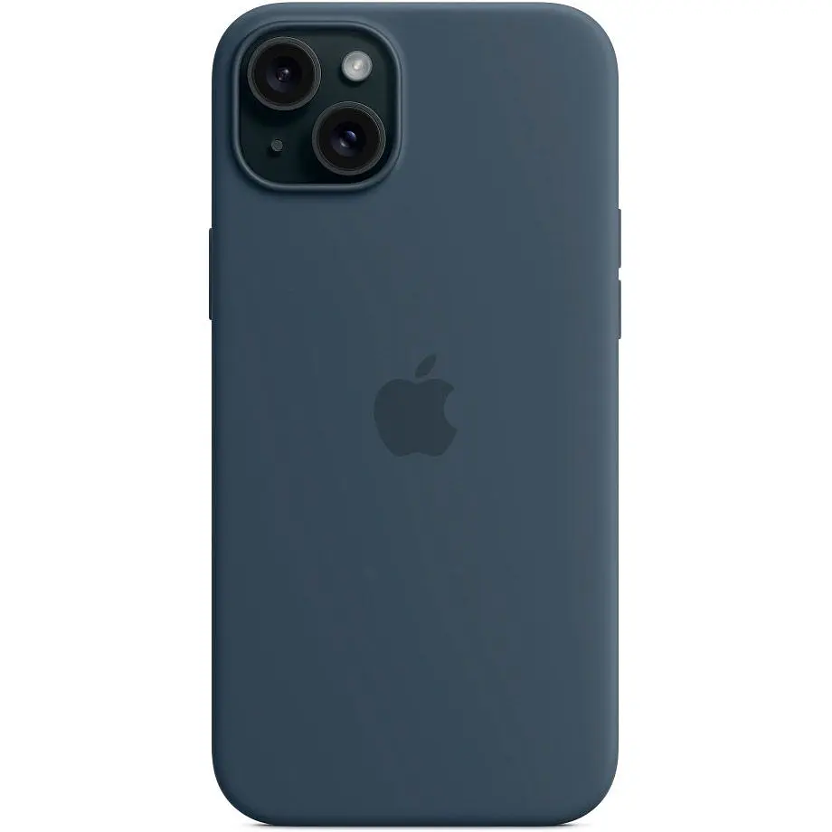Чохол Silicone Case with MagSafe для Apple iPhone 15 Plus Storm Blue ААА [94558] - фото 2