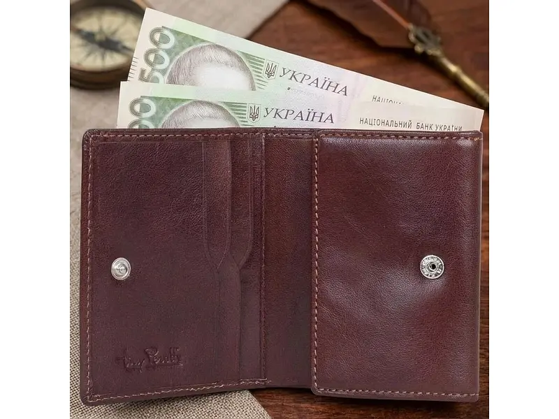 Жіноче портмоне вертикальне з натуральної шкіри Nevada 3459 Коричневе 8,5x10,5x2,5 см TONY PEROTTI acs0032539 - фото 2