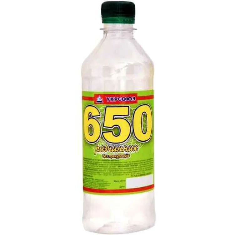 Розчинник 650 УКРСОЮЗ 0,5л 0,42кг б/п