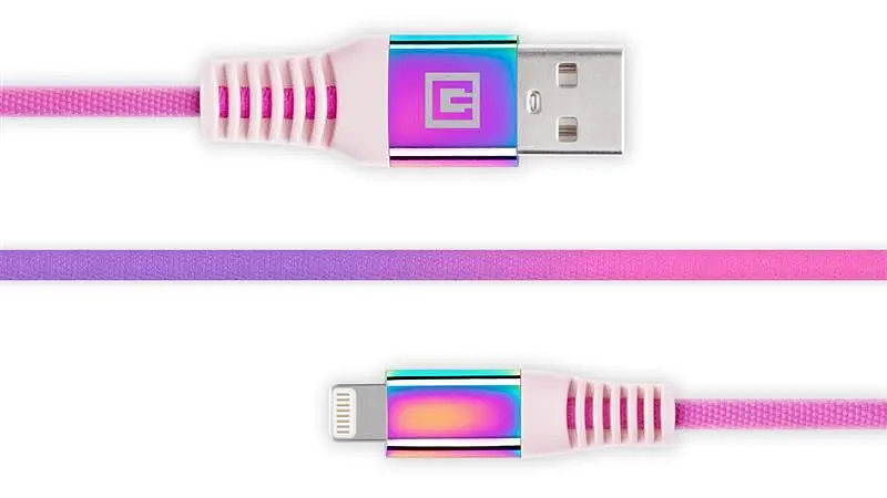Кабель REAL-EL USB - Lightning (M/M), 1 м, Rainbow (EL123500051) - фото 8