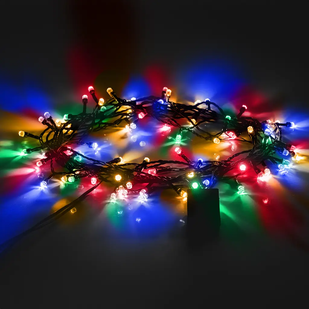 Електрогірлянда Yes! Fun Діамант 8 мм 80 LED 8 режимів миготіння 8 м різнокольорова (975051) - фото 4