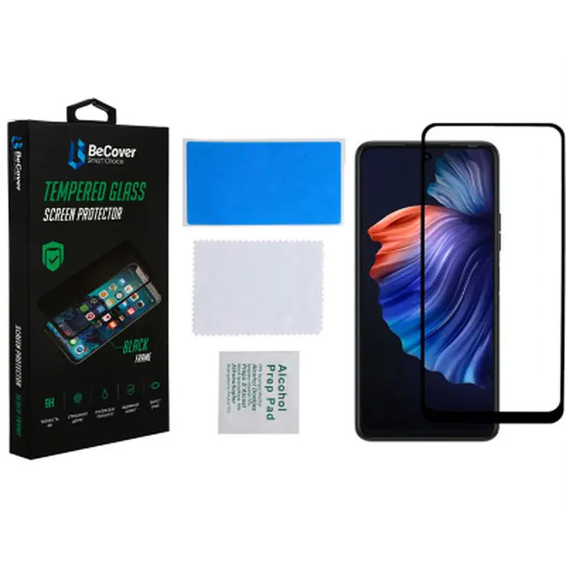Скло захисне BeCover Tecno POVA 3 (LF7n) Black (708163) - фото 3