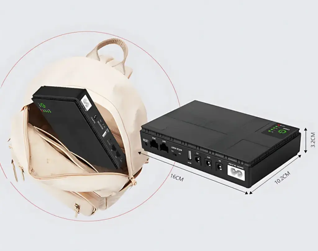 Джерело безперебійного живлення для роутера DC UPS DC1018P 18W 10400mAh ∙ Джерело безперебійного живлення DC1018P - фото 6