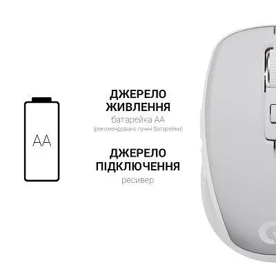 Компьютерная мышка OfficePro (M267G) Silent Click Wireless Gray (M267G) - фото 9