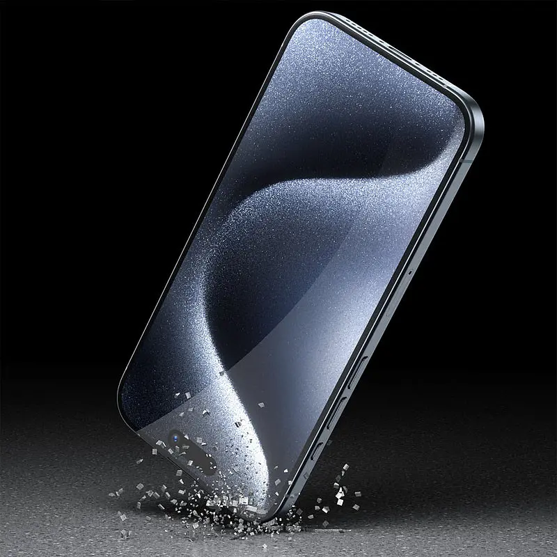 Захисне 3D скло Invisible Airbag для Apple iPhone 14 Pro Max Blueo teh0031828 - фото 6