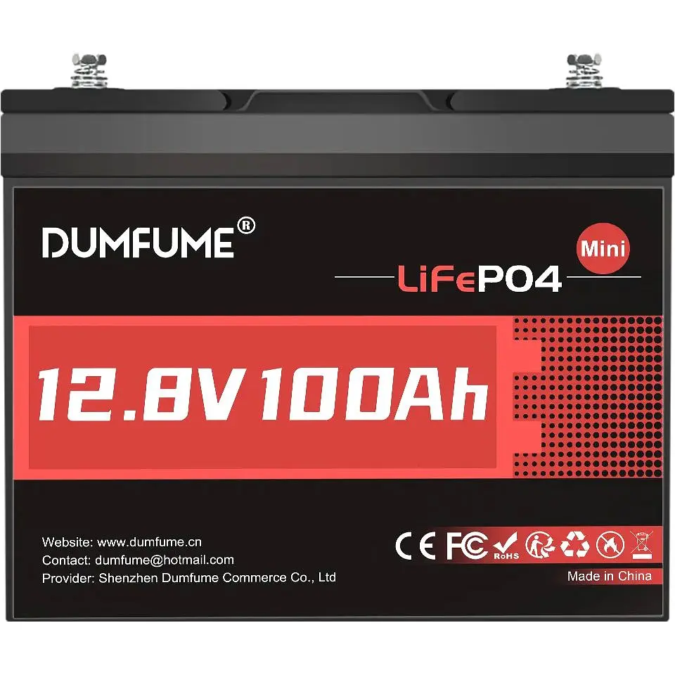 Аккумулятор Dumfume LiFePO4 12V (12.8V/100Ah/1280Wh) (Dumfume-12,8V/100Ah-MINI) [164635] - фото 3