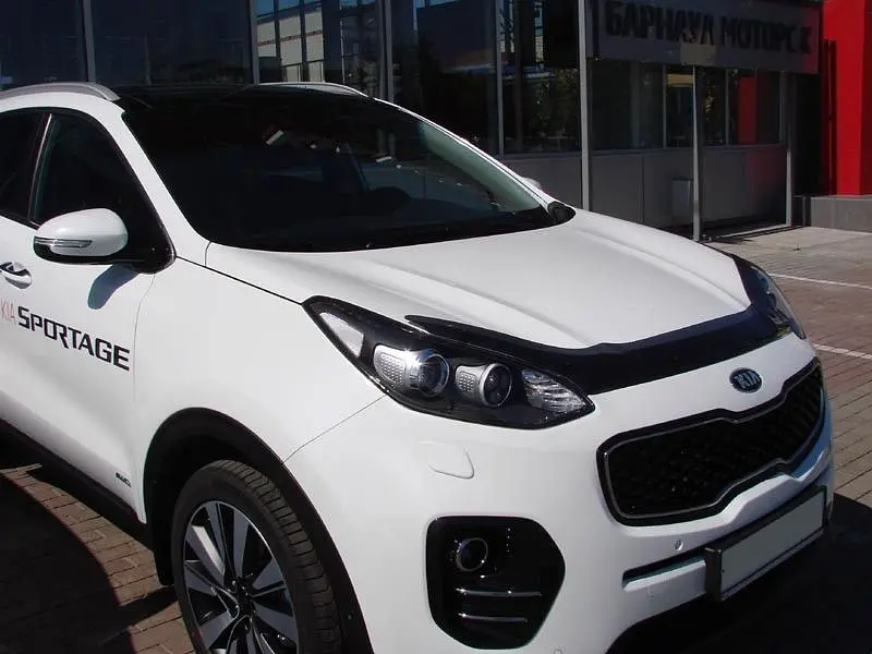 Дефлектор капоту мухобійка для Kia Sportage 2016- - фото 2