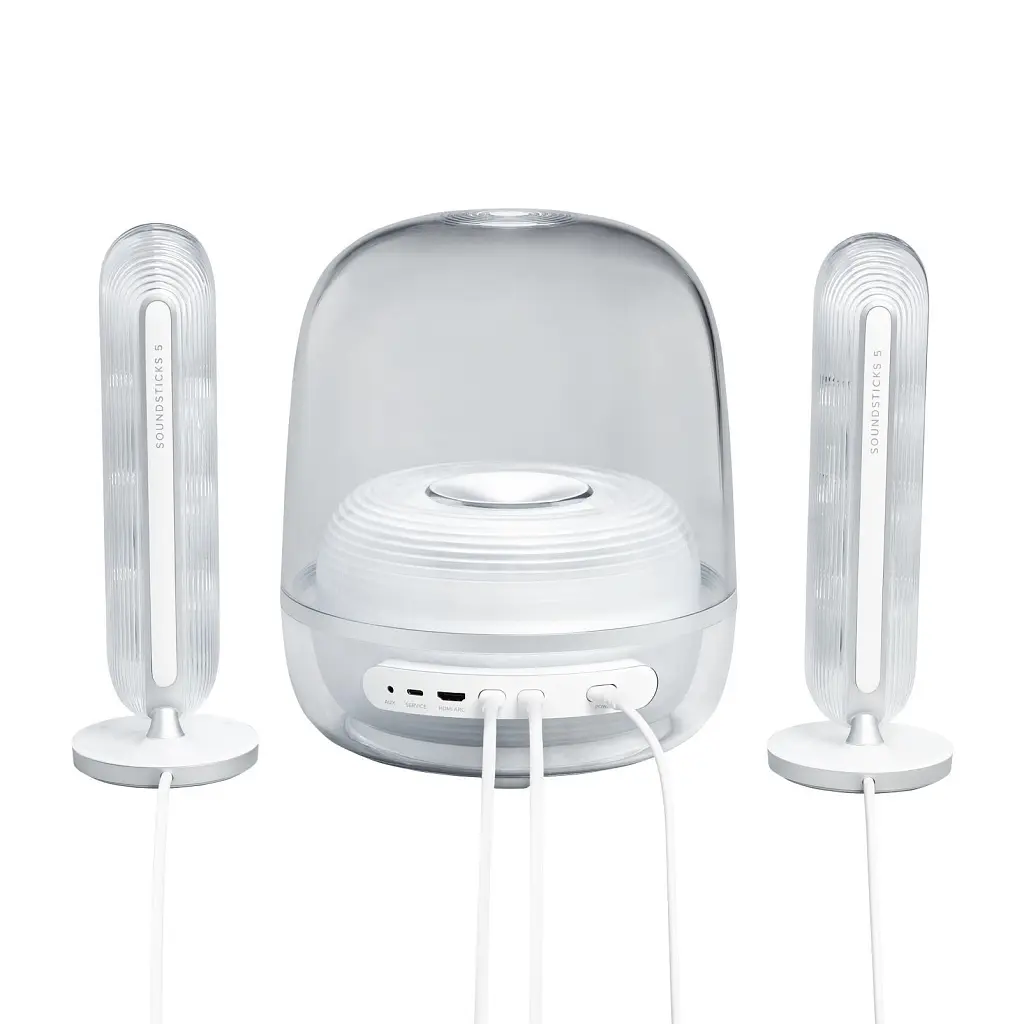 Акустична система Harman Kardon SoundSticks 5 Wi-Fi White (HKSOUNDSTK5WFWEP) - фото 5