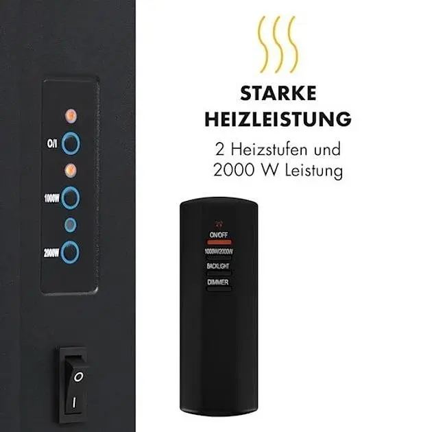 Камин электрический Klarstein Lausanne (10032892) - фото 3