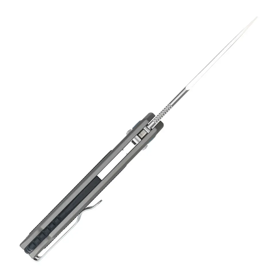 Ніж складаний туристичний SRM Retriever 9203-AK (9 см) 140Cr / G10 чорно-сірий - фото 4