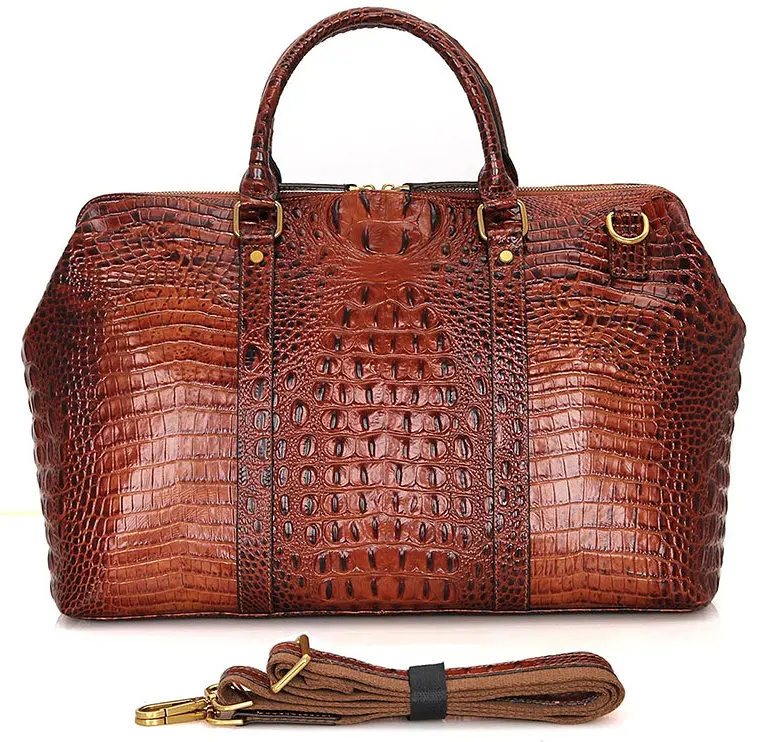 Сумка кожаная дорожная Vintage 46х30.5х19 см sum0012539 - фото 4