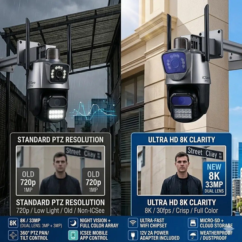 Водонепроникна камера PTZ WiFi P-11 ICSEE, 6MP, з нічним баченням - фото 4