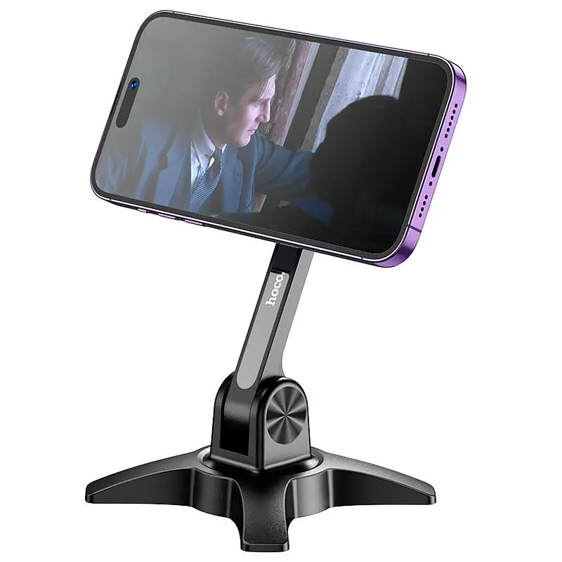 Магнитный держатель для телефона Hoco HD2 Joy ring Black - фото 2