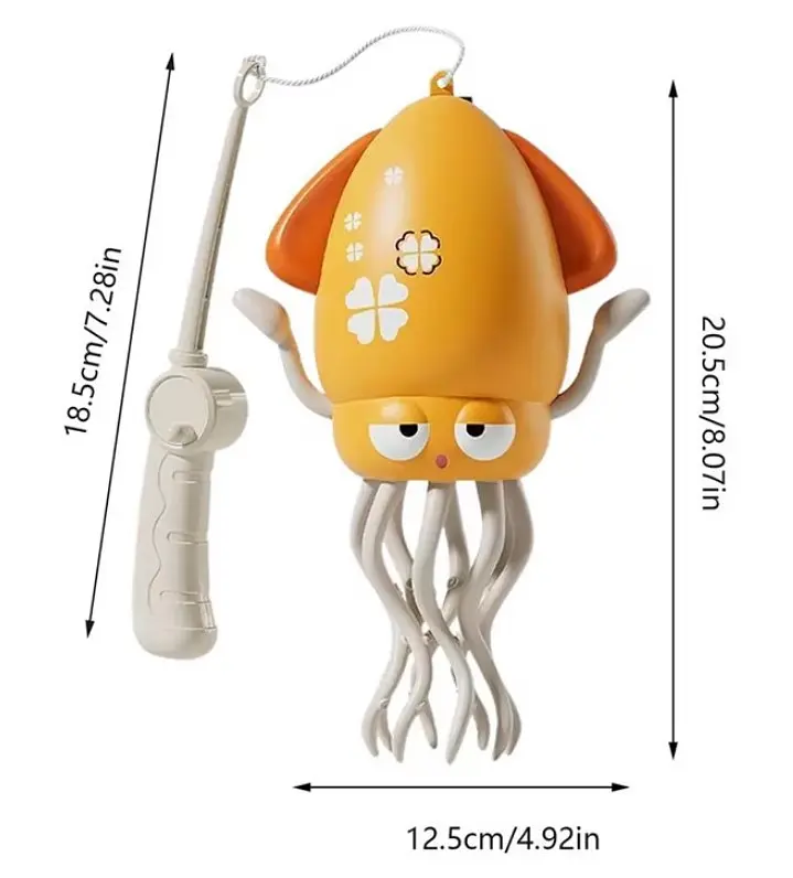 Танцюючий восьминіг Squid Electric Dance музична іграшка для дітей Жовтий - фото 3