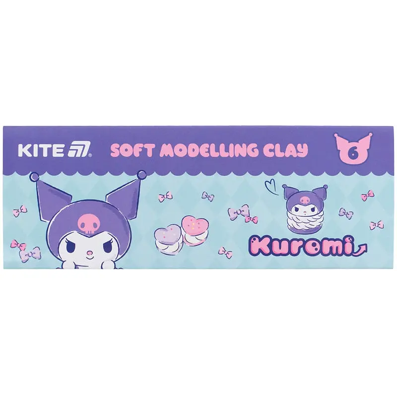 Пластилін восковий Kite Kuromi 6 кольорів 120 г (HK24-081) - фото 2