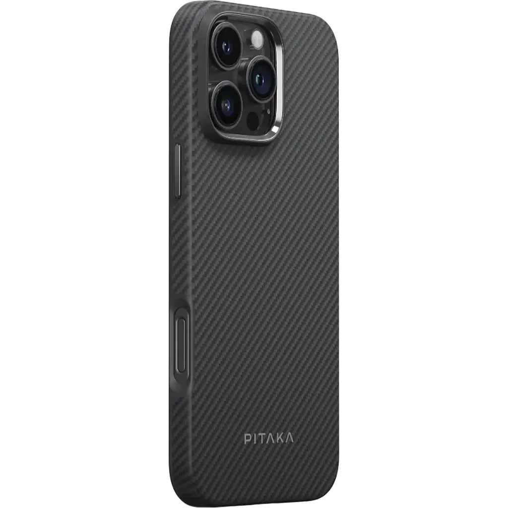 Чохол Pitaka Military-Grade Protective Case для Apple iPhone 16 Pro Max Twill 600D Black/Grey (KI1601PMPA) [126173] - фото 2