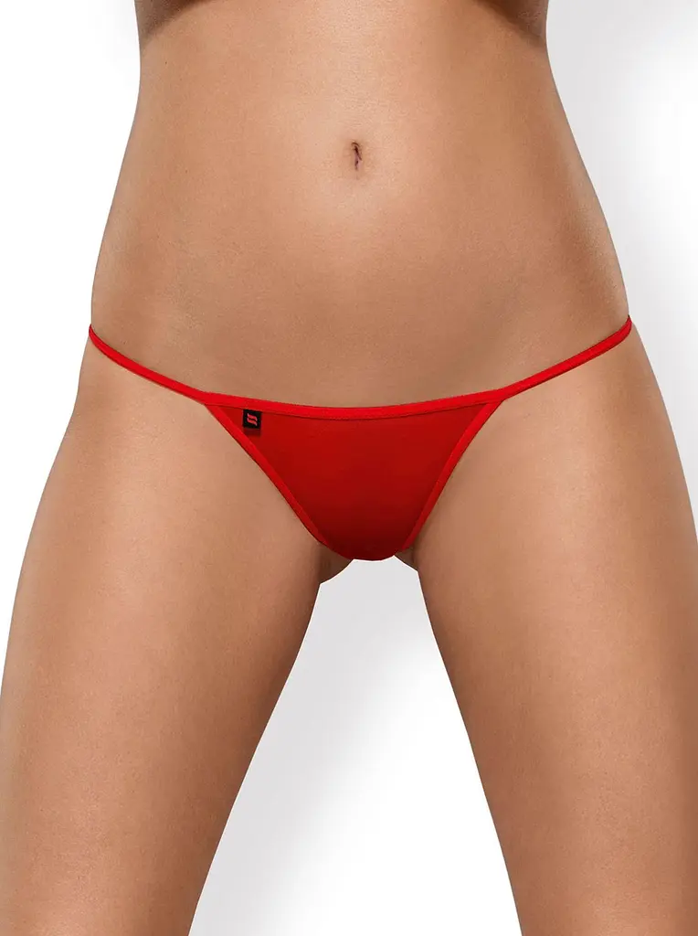 Сексуальные стринги Obsessive Luiza L/XL красный - фото 2