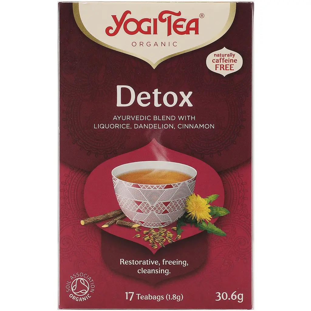 Чай трав’яний Yogi Tea Detox з прянощами органічний, 17 пакетиків - фото 2