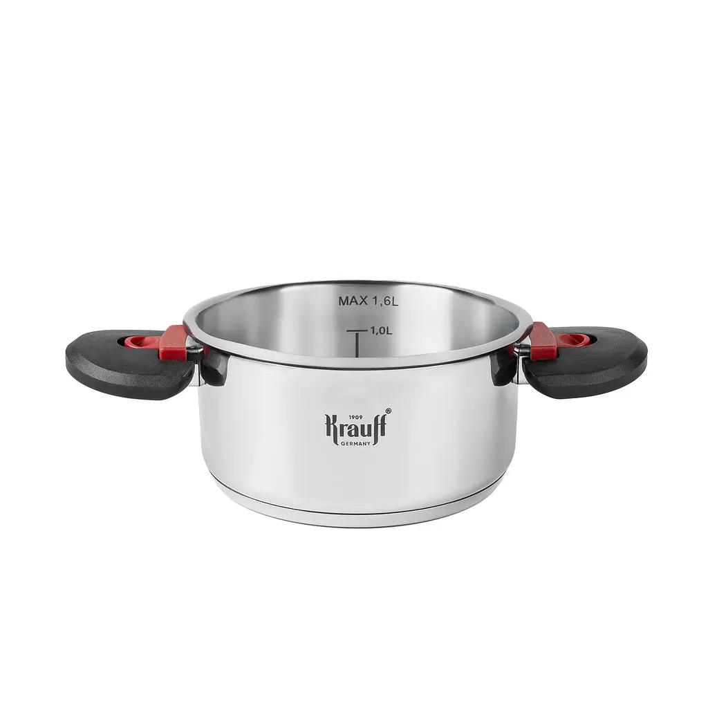 Набір з 3-х каструль Prime Chef 1,6 л, 3,6 л, 6,8 л + лопатка, картоплемялка та ополоник - фото 8