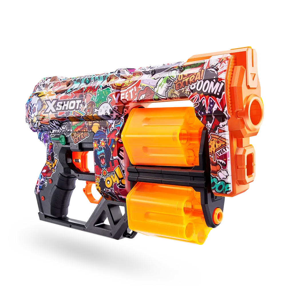 Швидкострільний бластер Zuru X-Shot Skins Dread Sketch, 12 патронів (36517H) - фото 3