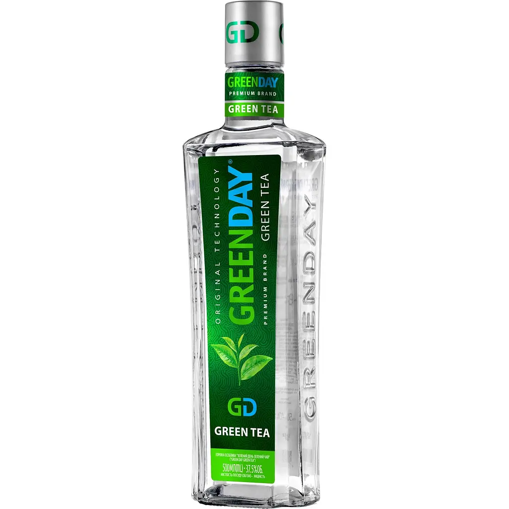 Горілка Green Day Зелений Чай  37.5% 0.5 л - фото 2