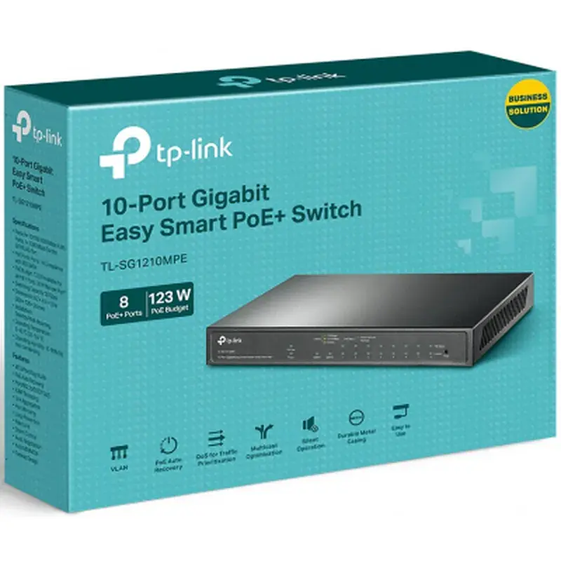 Комутатор мережевий TP-Link TL-SG1210MPE - фото 4